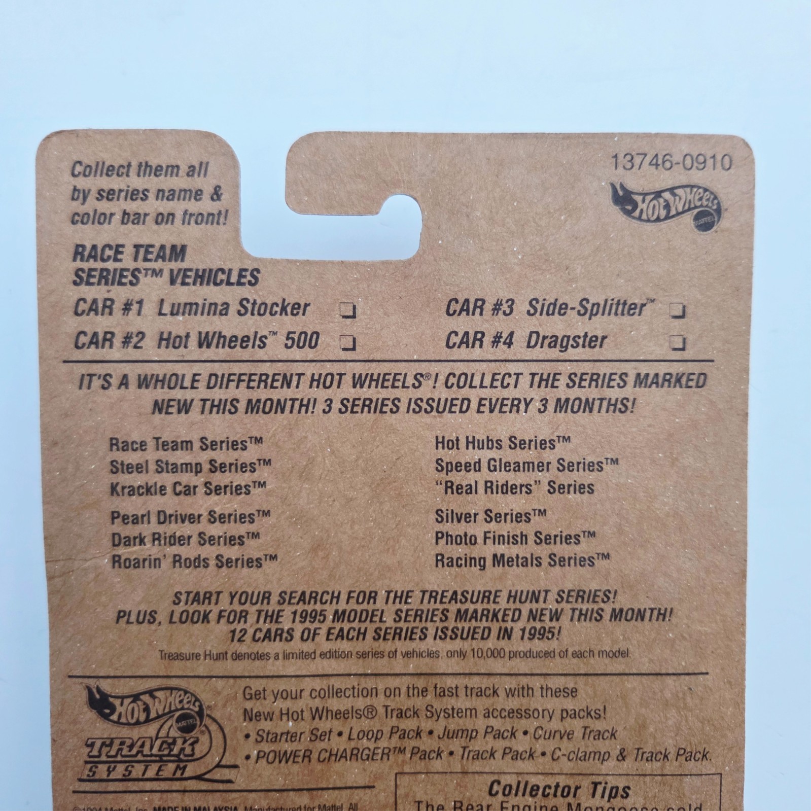 1994 Hot Wheels Race Team Series #1 Lumina Stocker #3 Side Splitter Die Cast Car