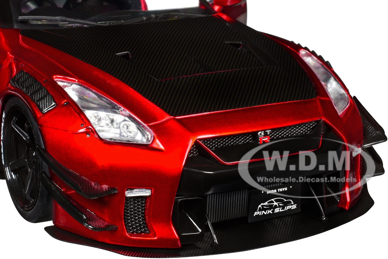 NISSAN GT-R (R35) LIBERTY WALK 2.0 RHD RED 1/18 DIECAST MODEL BY JADA 36465
