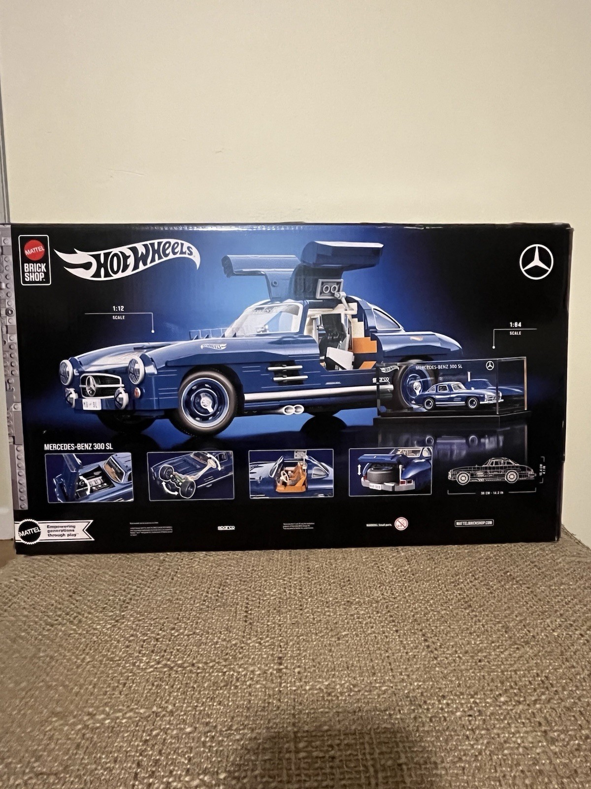 Mattel Brick Shop Hot Wheels Premium Series Building Set Mercedes-Benz 300 SL
