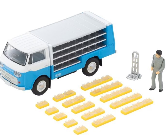 [Unused] Tomica Vintage LV-210a Mazda E2000 Bottle Car White/Light Blue,