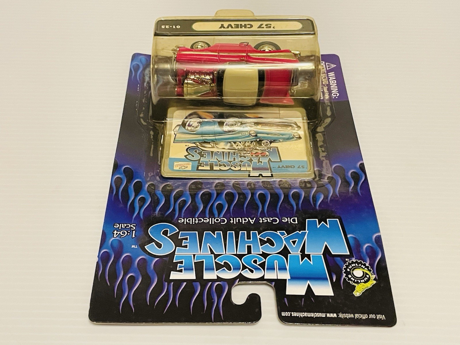 3 Muscle Machines ’55 Nomad ’57 Chevy ’53 Chevy PU 1:64 scale Die Casts Sealed.
