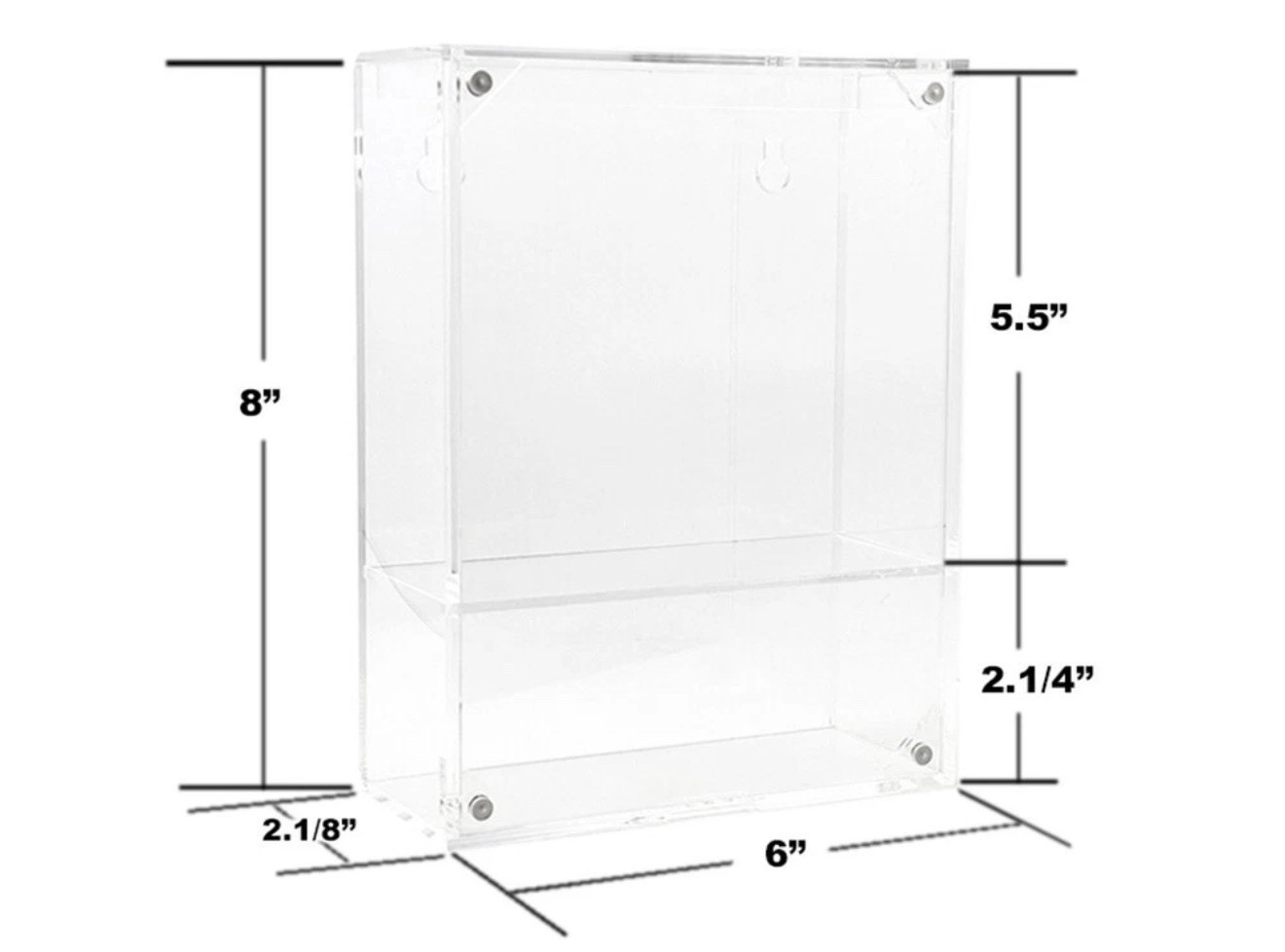 SHOWCASE PREMIUM DISPLAY CASE W/ SHELF FOR 1/64 SCALE MODEL CARS MIJO MJ15020