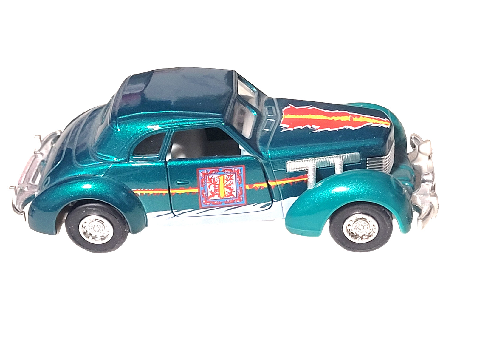 JUNYE TOYS SHAKING SEDAN PULLBACK ACTION CLASSIC COUPE (GREEN) – NOS