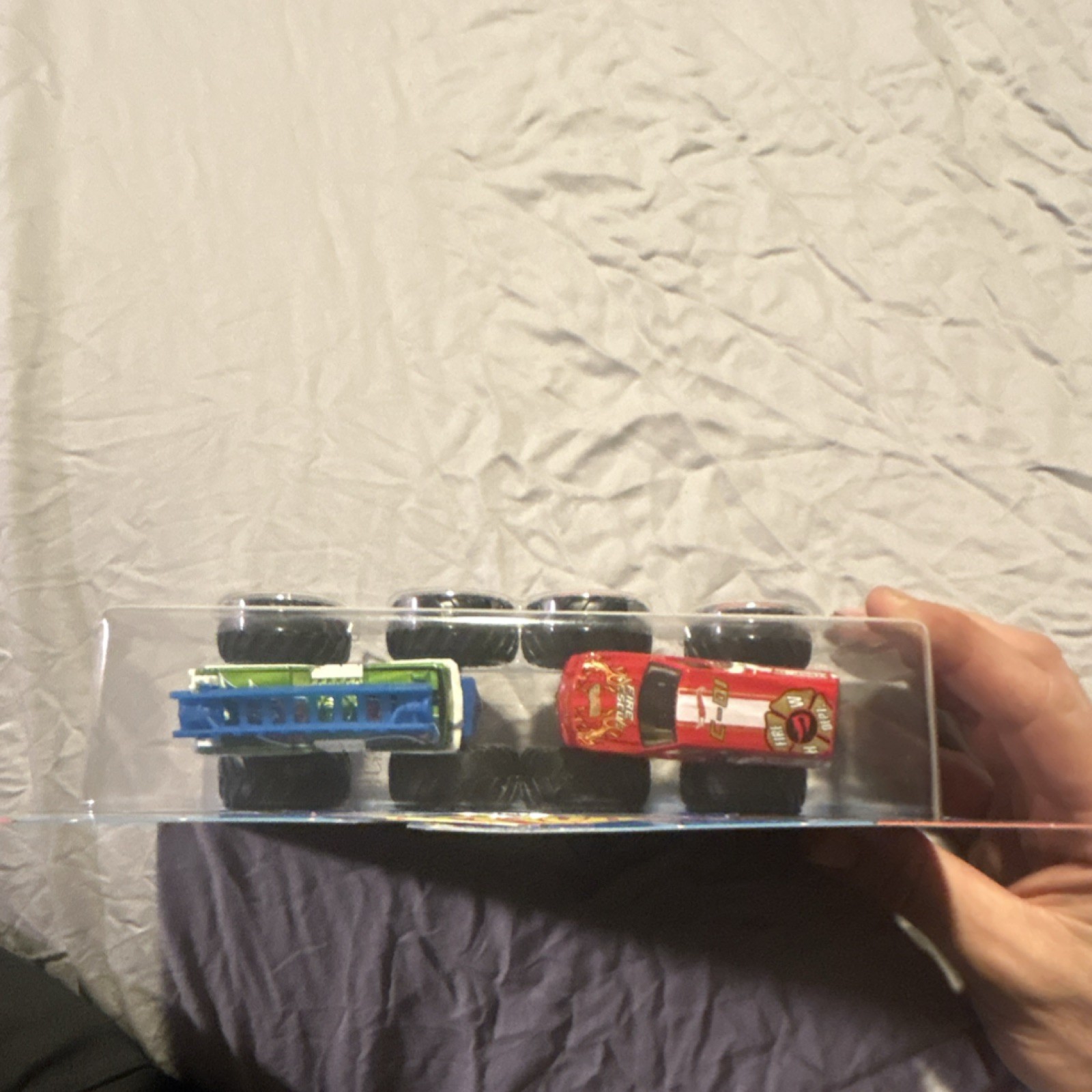 Hot Wheels Monster Trucks Fire Rescue & HW 5 Alarm 1:64 Diecast Vehicle Set