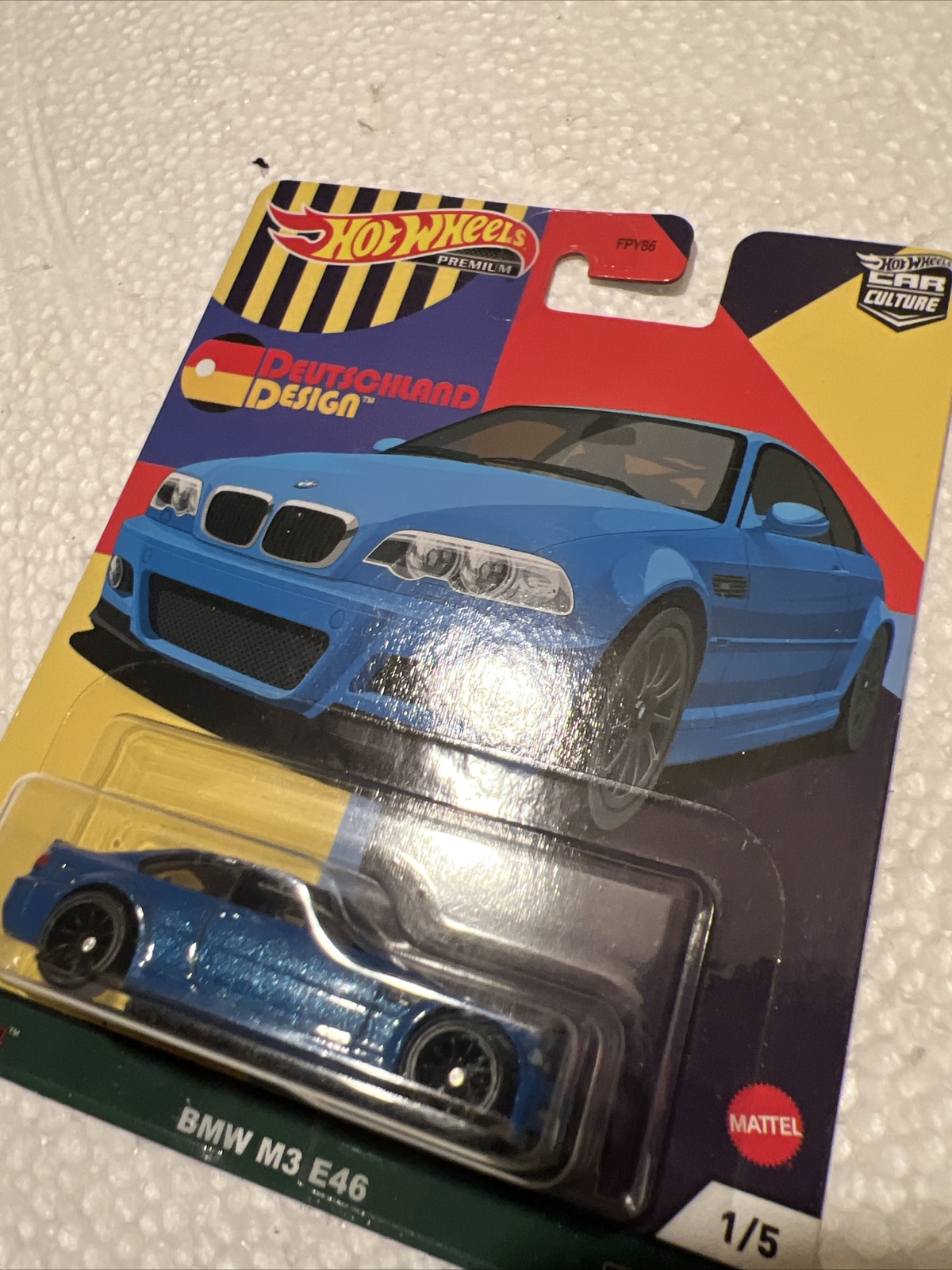 Hot Wheels 1:64 BMW M3 E46 Deutschland Design Diecast Car Model – GRJ72