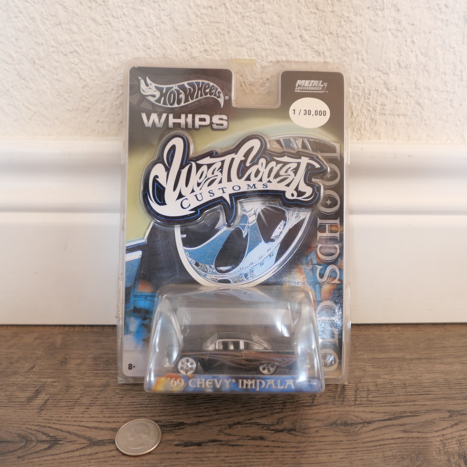 Hot Wheels Whips ’69 Chevy Impala West Coast Customs 1/30000 Black