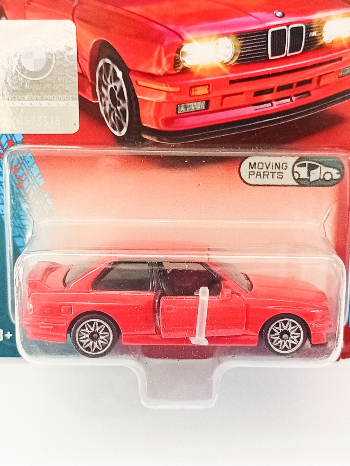 Majorette BMW M3 E30 Red 1:64 (3″) in Long Package