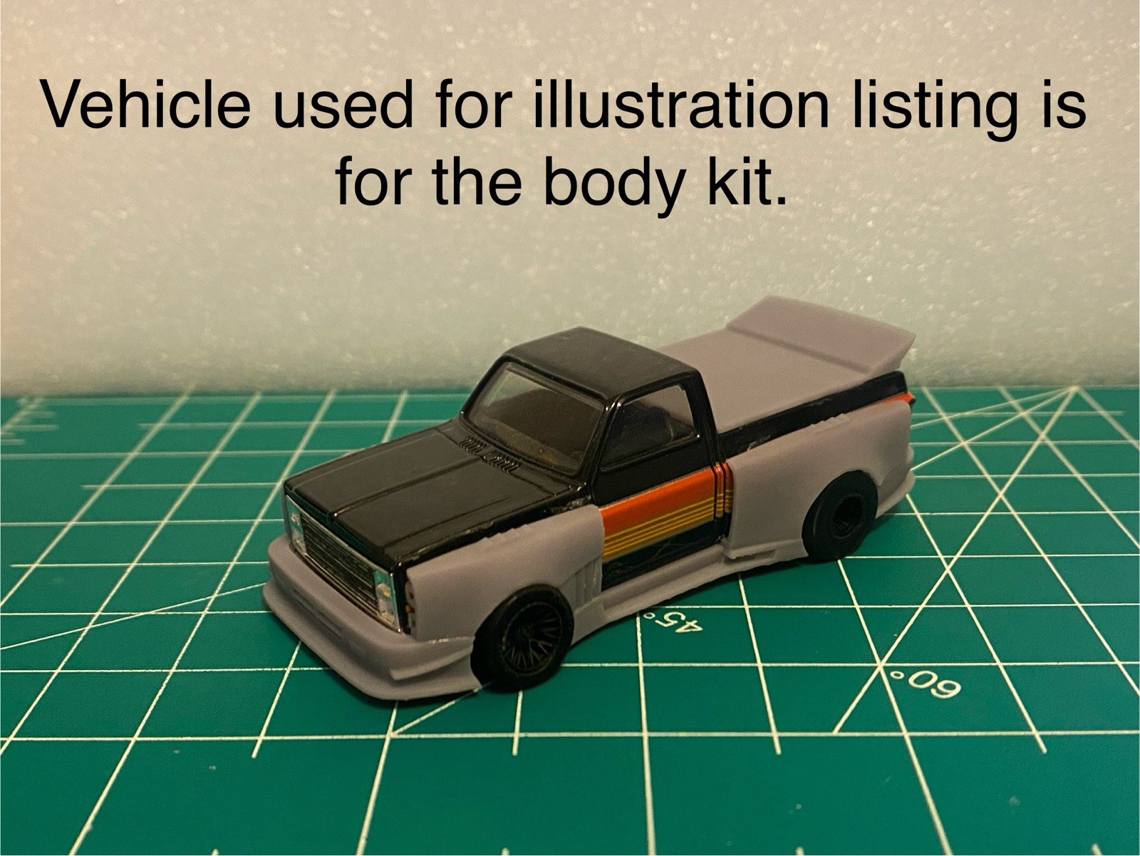 1/64 Scale Body Kit For Hotwheel 83 Chevy Silverado Diecast Custom Build