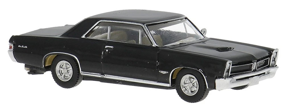 BREKINA 1965 PONTIAC GTO COUPE BLACK HO 1/87 PLASTIC