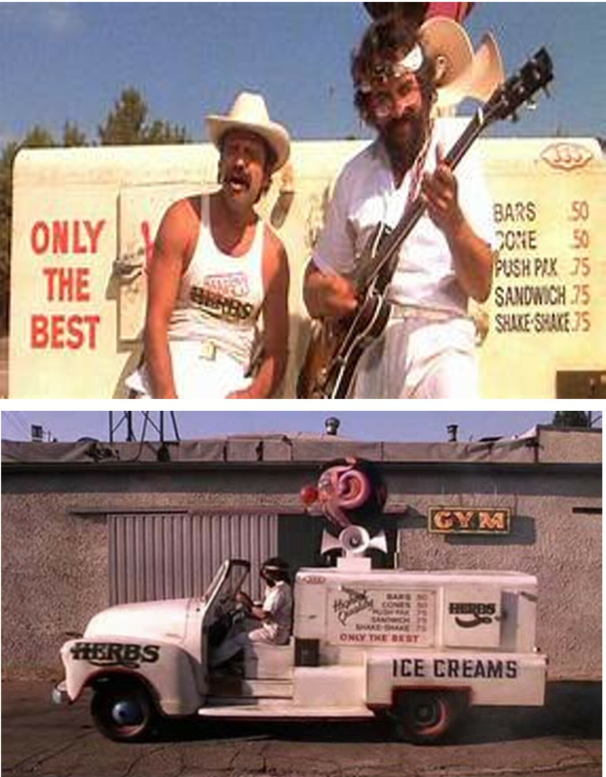 Clear 1:64 Waterslide Decal Ice Cream Truck Cheech and Chong Nice Dreams