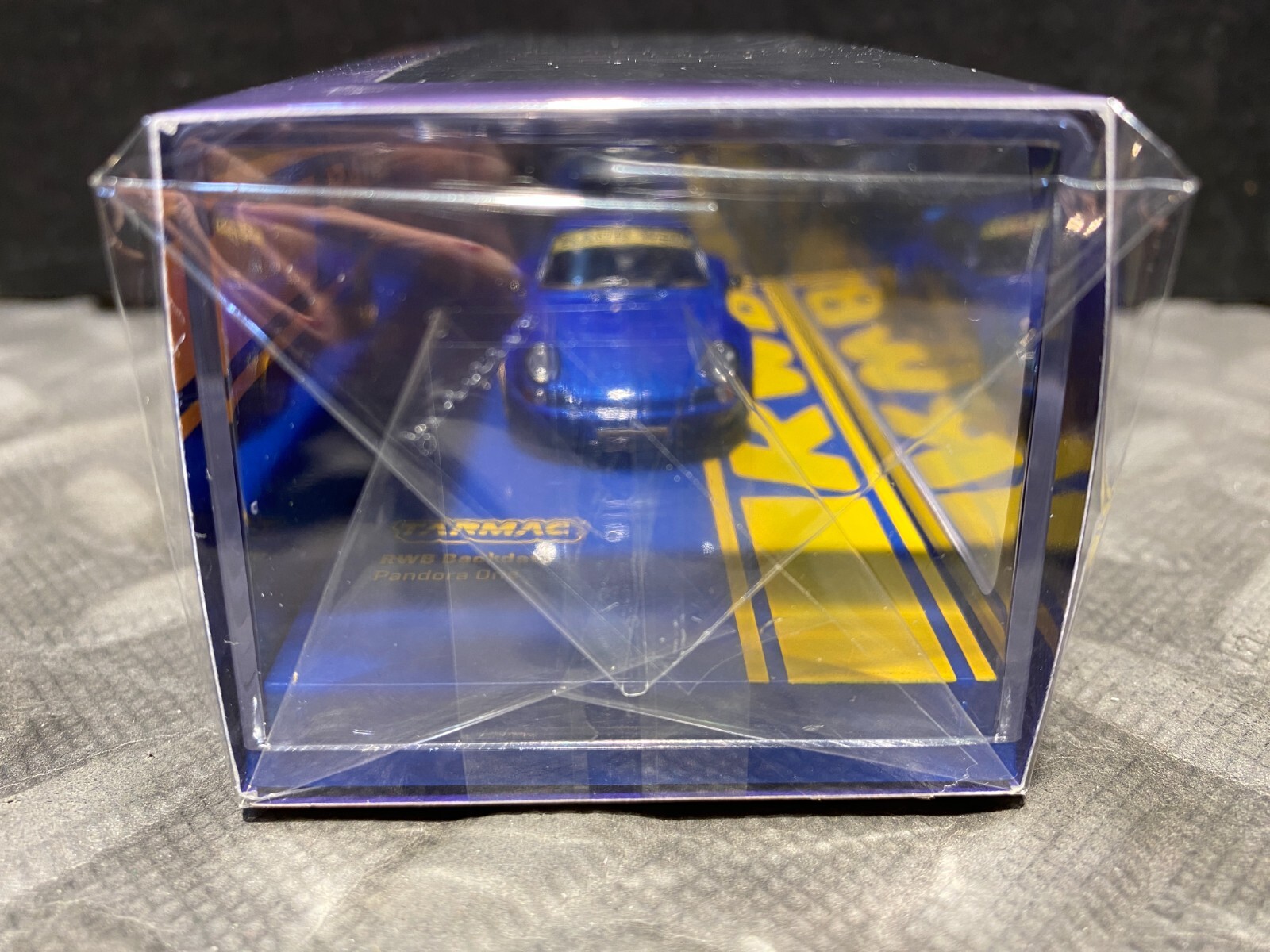 1/64 TARMAC PORSCHE RWB BACKDATE PANDORA ONE BLUE AND YELLOW