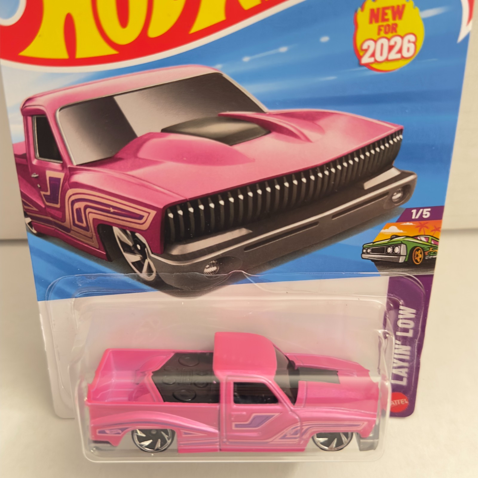 2026 Hot Wheels Bounce’n Bass 17/250 Layin’ Low Mattel Diecast Vehicle New