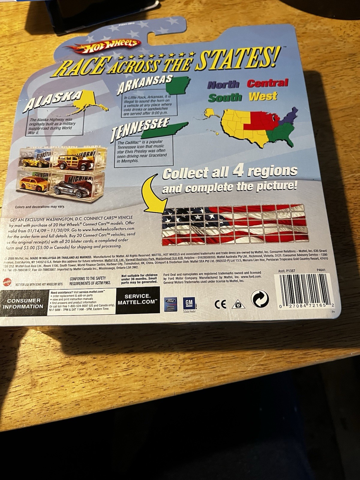 2008 HOT WHEELS 3-PACK CONNECT Alaska, Arkansas, And Tennessee SEALED NEW IN BOX