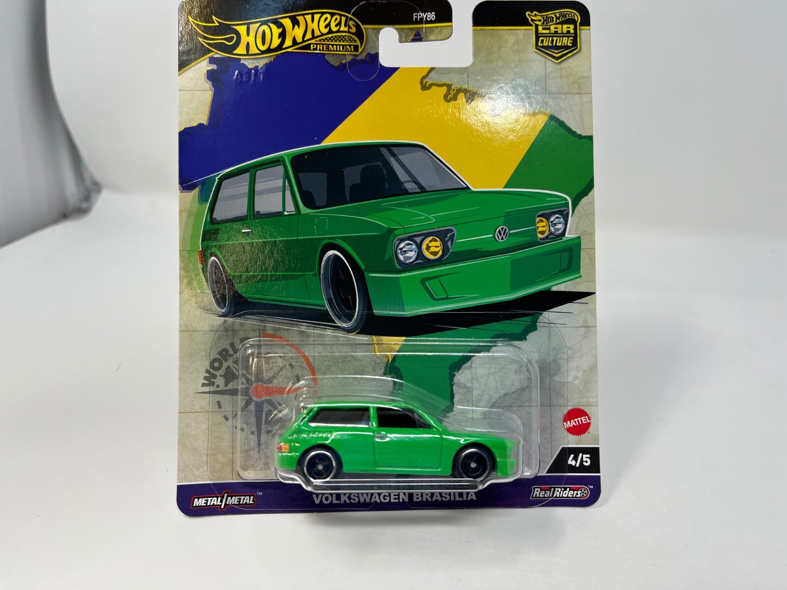 Volkswagen Brasilia * Green * 2024 Hot Wheels WORLD TOUR Car Culture Case A