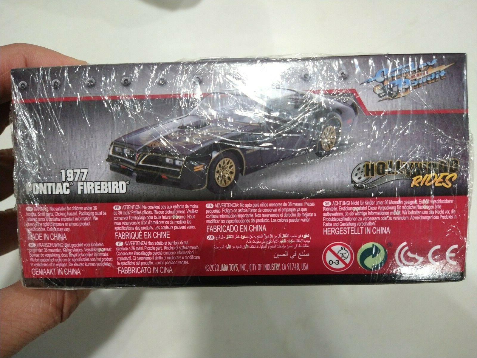 2020 Jada Hollywood Rides: Smokey & The Bandit, 1977 Pontiac Firebird 1/32 Scale