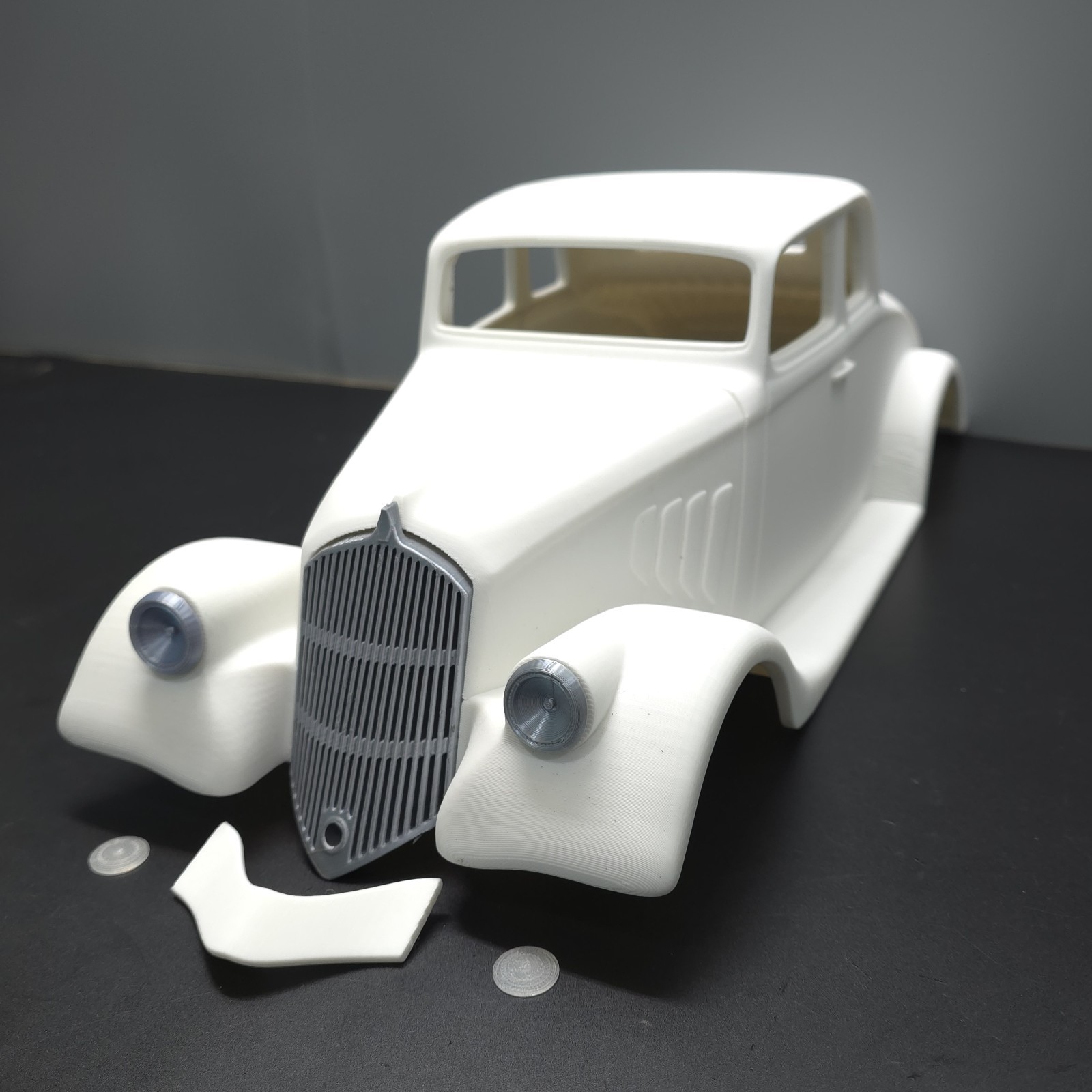 RC Car 1933 Willys Coupe – 1:10 Scale – Model 1/10 Body Shell 3D Printed