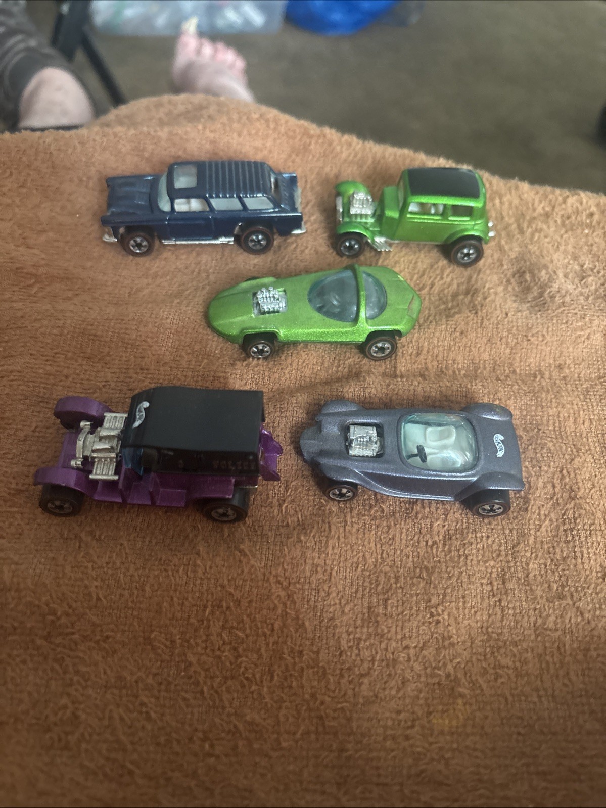 B-SET OF 5 LOOSE 1:64 HOT WHEELS 1992-93 25TH & VINTAGE COLLECTION