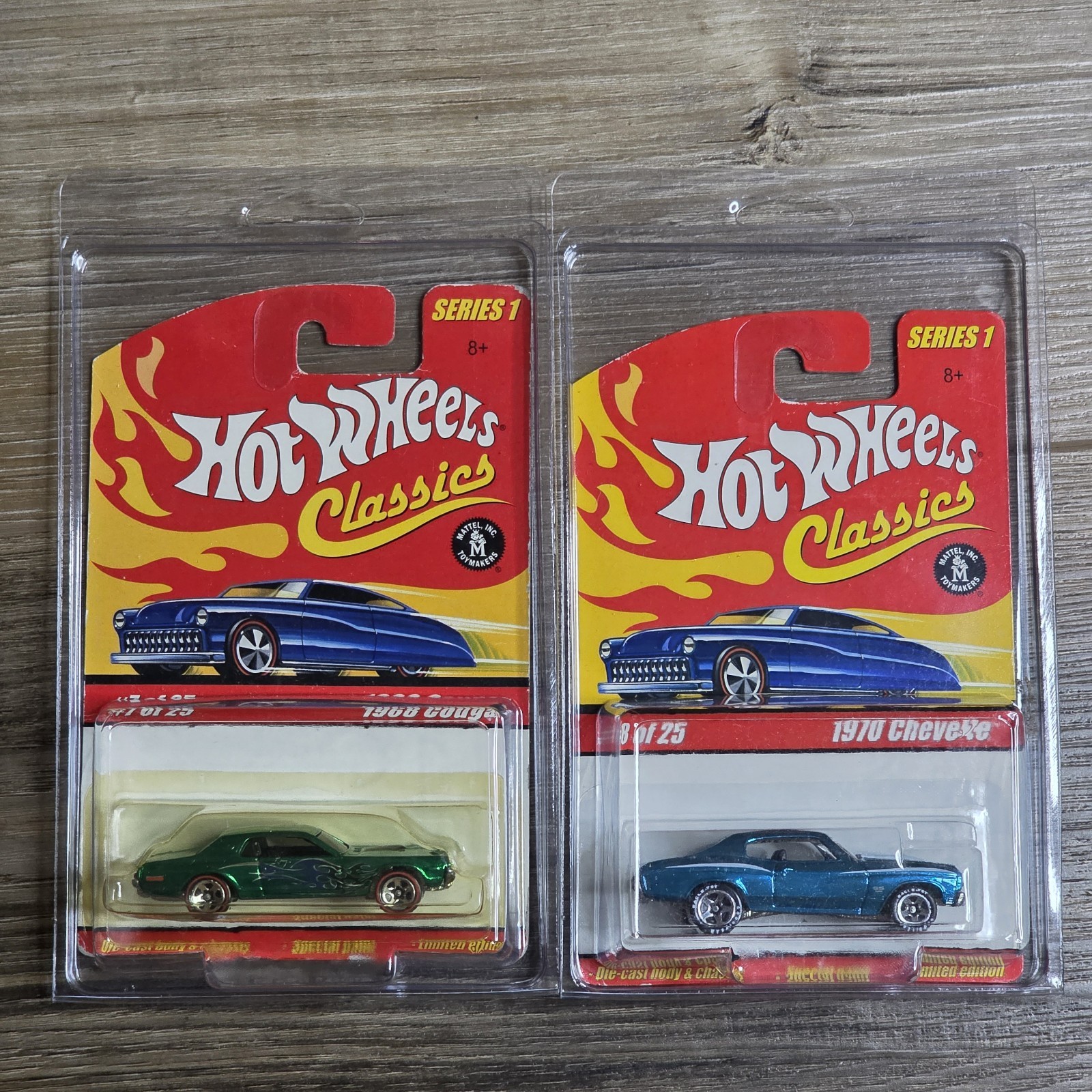 Hot Wheels Classics Series 1 Set of 22 Spectraflame Paint Redlines 1/64 Diecast