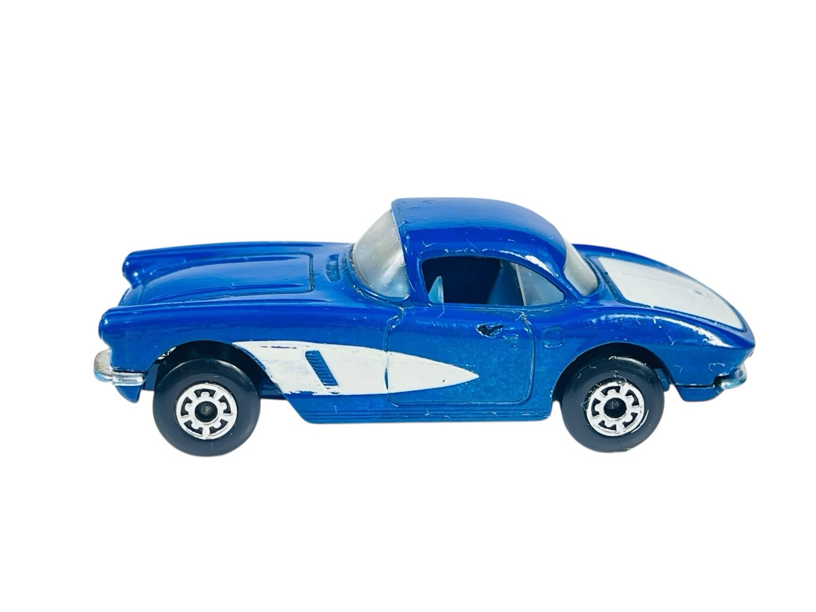 Matchbox Lesney Superfast (2) Varied MB71 1962 Chevy Corvettes w/Yellow Boxes