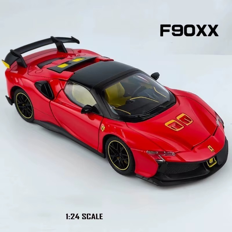 1:24 Ferrari SF90XX Exotic Sport Car Diecast Metal Vehicle Model Toy Gift NEW