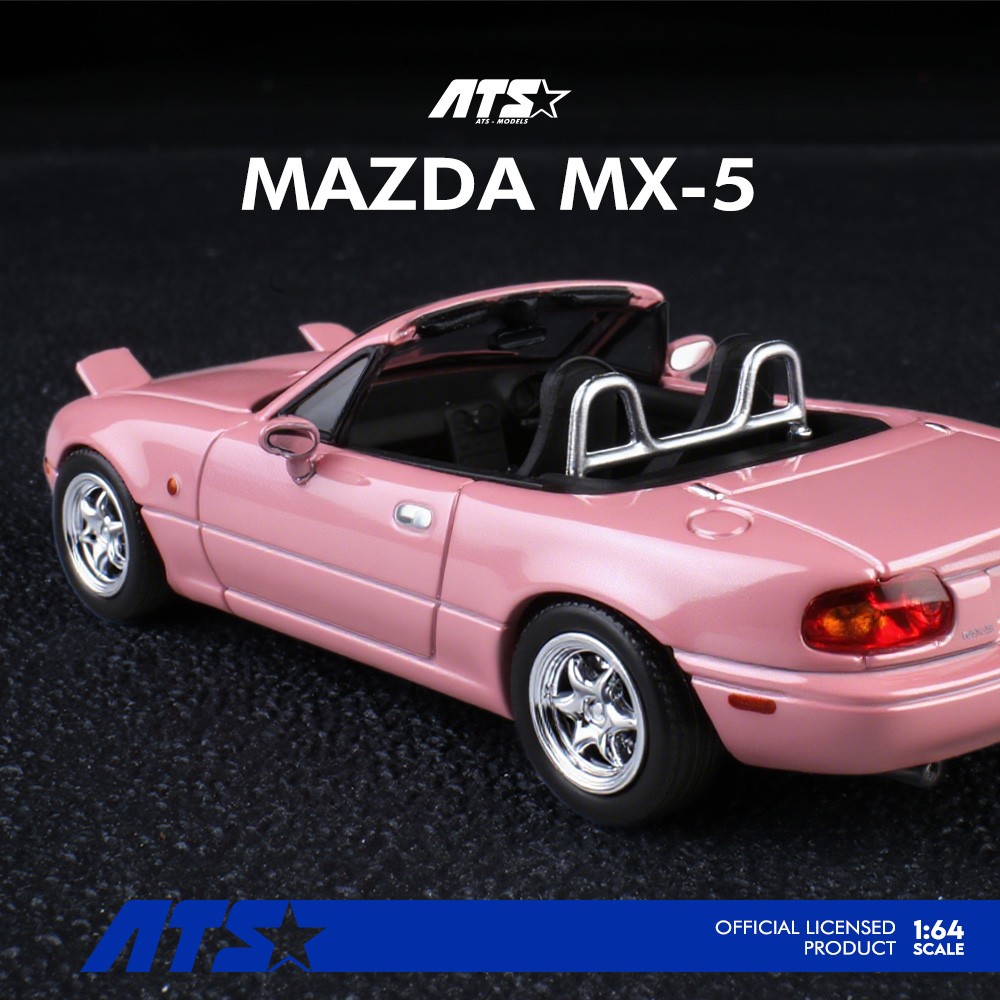 ATS 1:64 Mazda MX5 Miata NA Tongue Out Opened PopUp Lights Diecast Car Variant