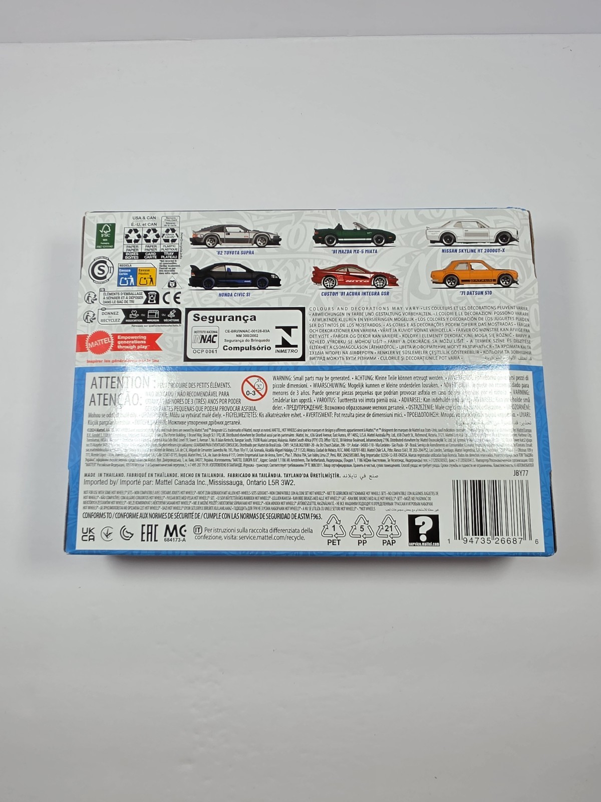 2025 Hot Wheels 6-Pack Box Set | Japanese Car Culture | Toyota | Honda | Nissan