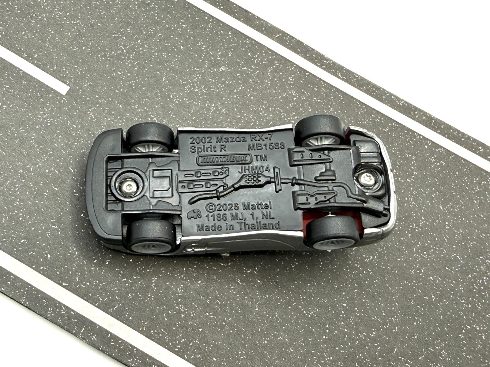 LOOSE 2026 Matchbox 2002 Mazda RX-7 Spirit R SUPER CUSTOM WHEEL SWAP by AEB