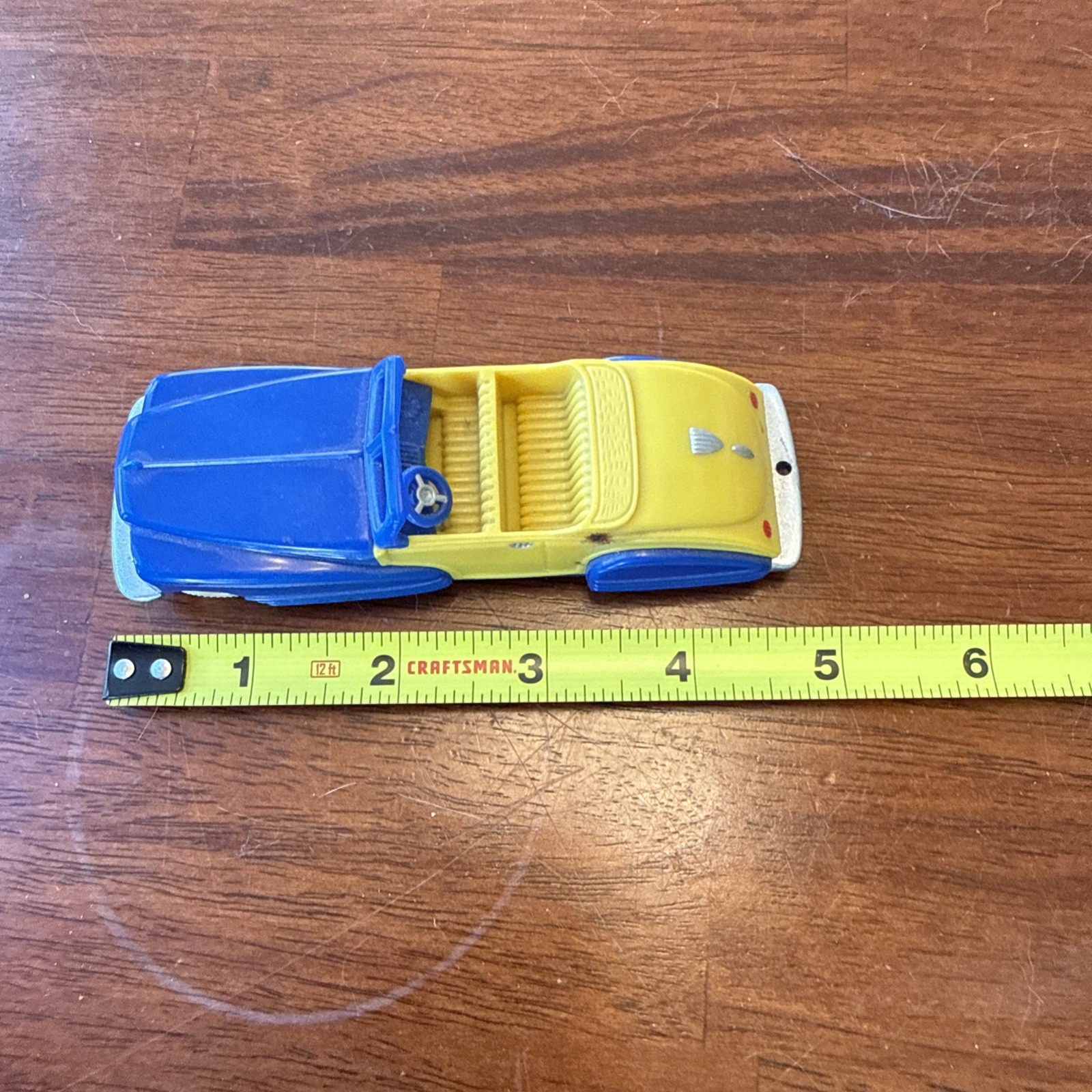 Dime store Dreams 2000 Blue And Yellow Plastic Car