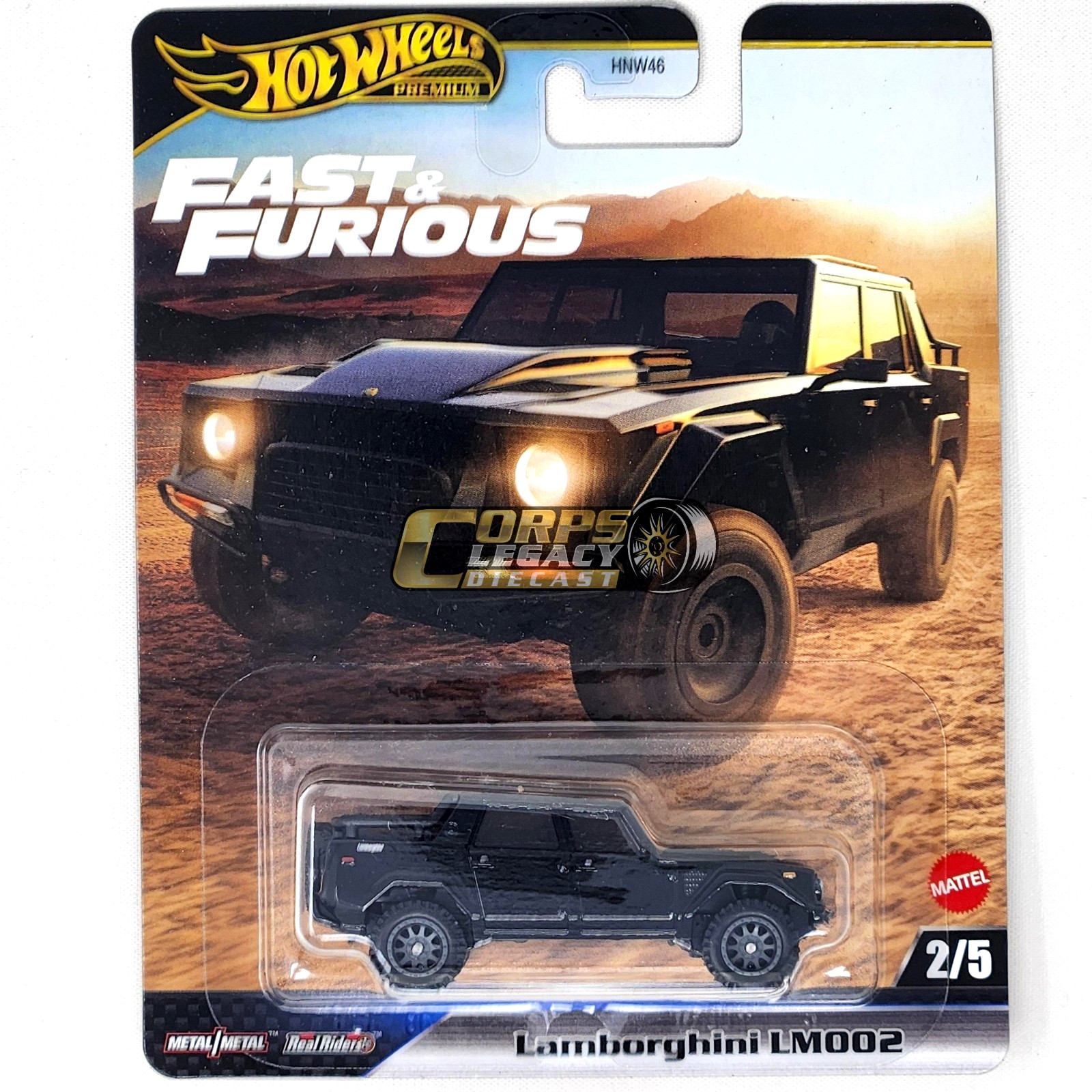 Hot Wheels Fast & Furious Premium Car Culture – 2025 L Case – 5 Cars Set