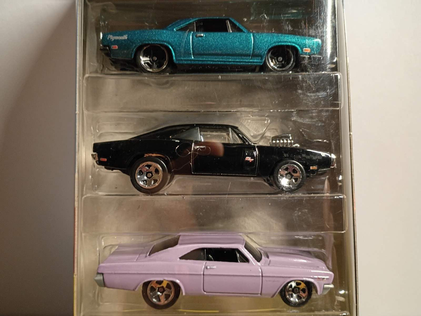 HOT WHEELS FAST & FURIOUS 5 PACK DODGE CHARGER IMPALA PORSCHE BARRACUDA NISSAN