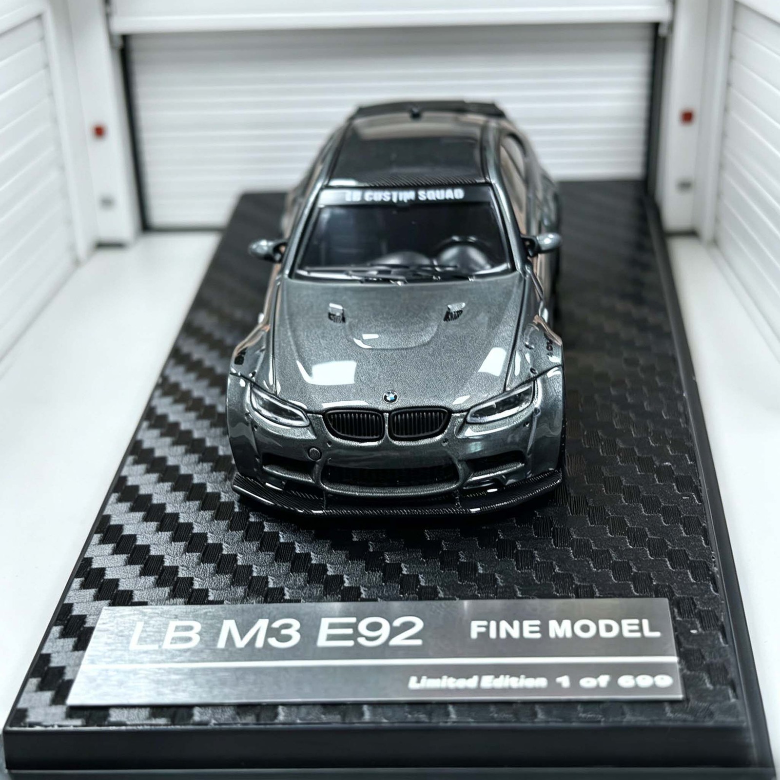 1/64 LB M3 E92 Limited Edition Gray Alloy Diecast Car Model Collectible