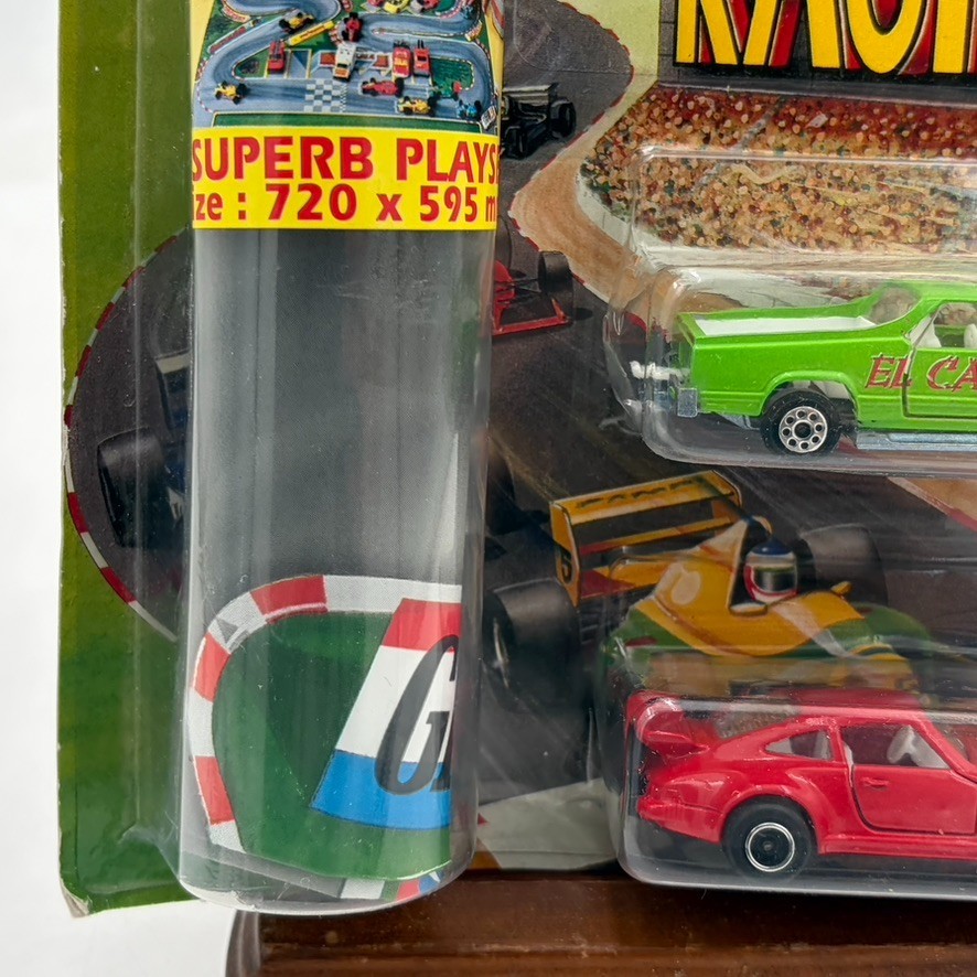 VTG New Two Pack Majorette Porsche El Camino Racing Playset 928-1 1980s Toys