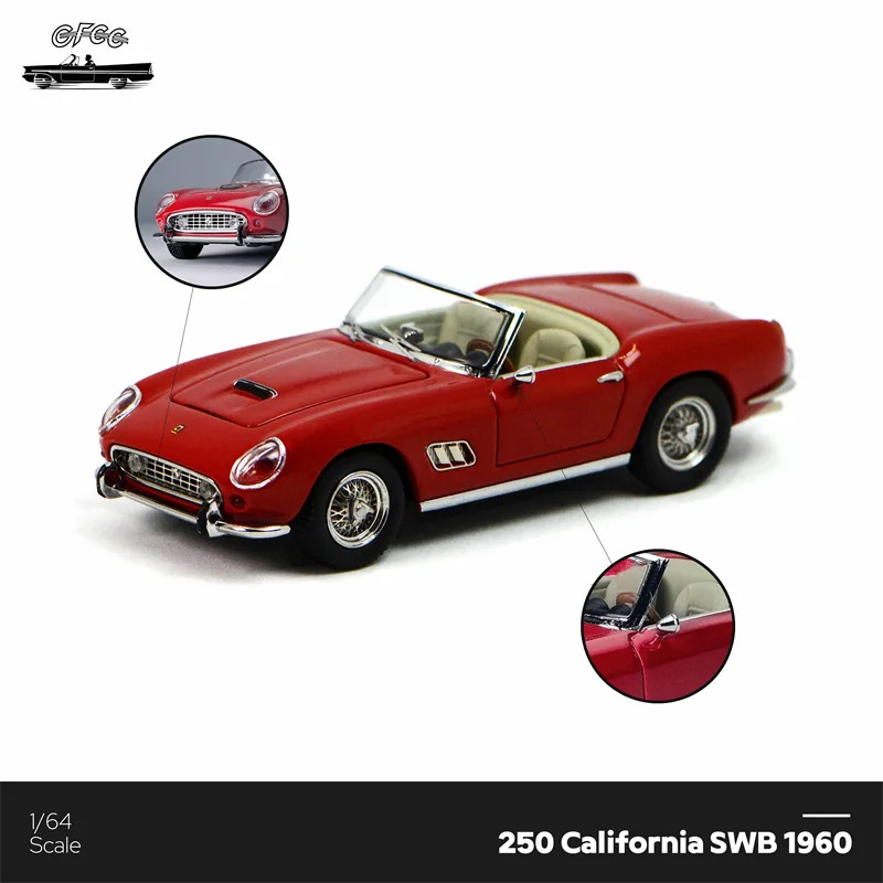 GFCC 1:64 California Red / Metallic Red Diecast Model Car