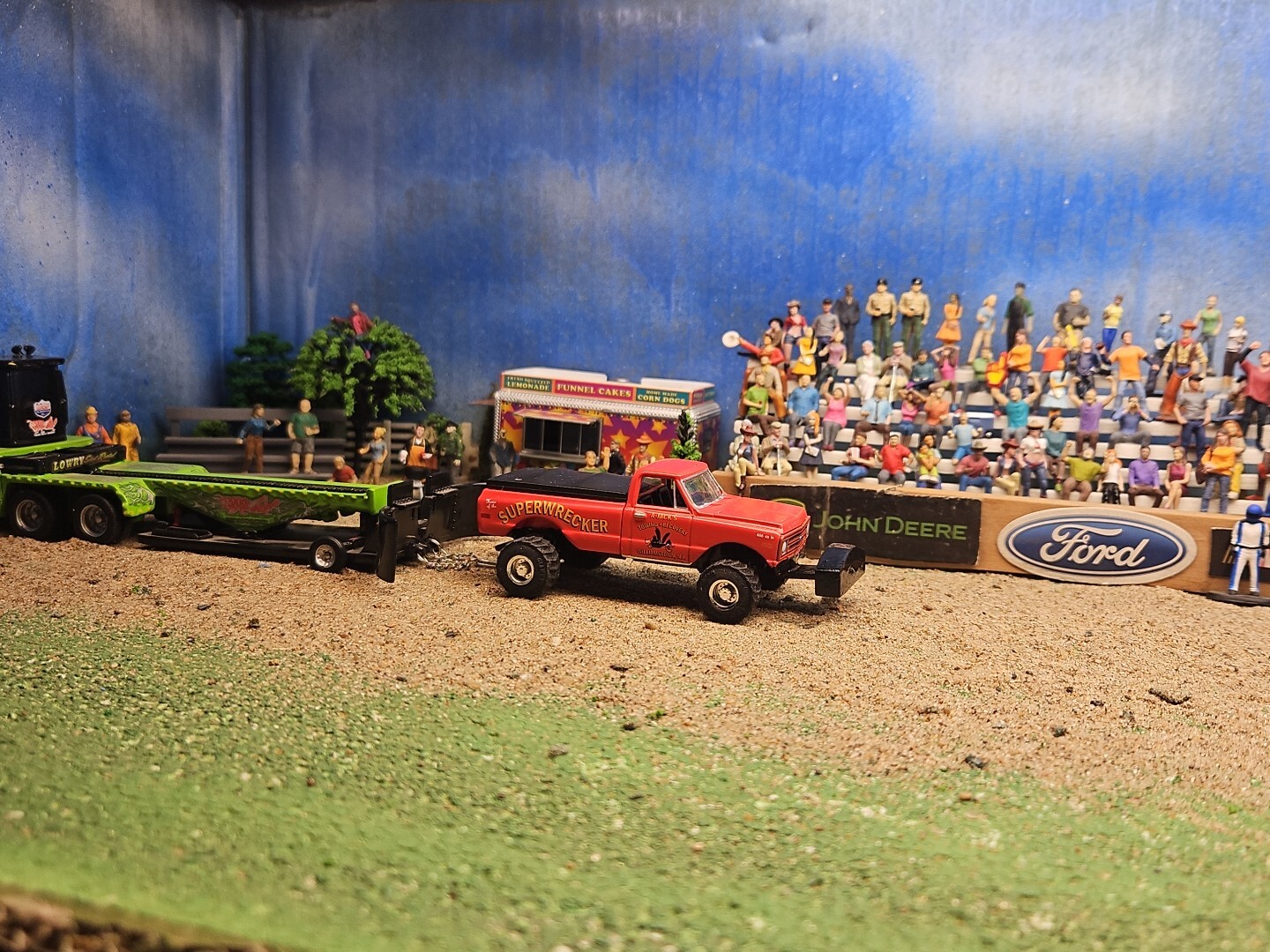 CUSTOM BUILT 1:64 C10 GreenLight 1968 HOT ROD PULLING TRUCK puller CHEVEROLETdcp
