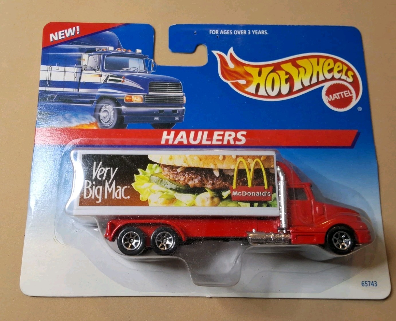 Vintage Hot Wheels Haulers McDonald’s – Very Big Mac Die-Cast Truck 1996