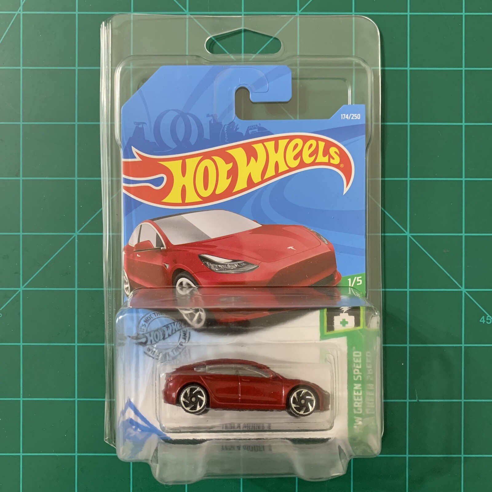 Hot Wheel Tesla Model 3 *New Model* Red Color Version