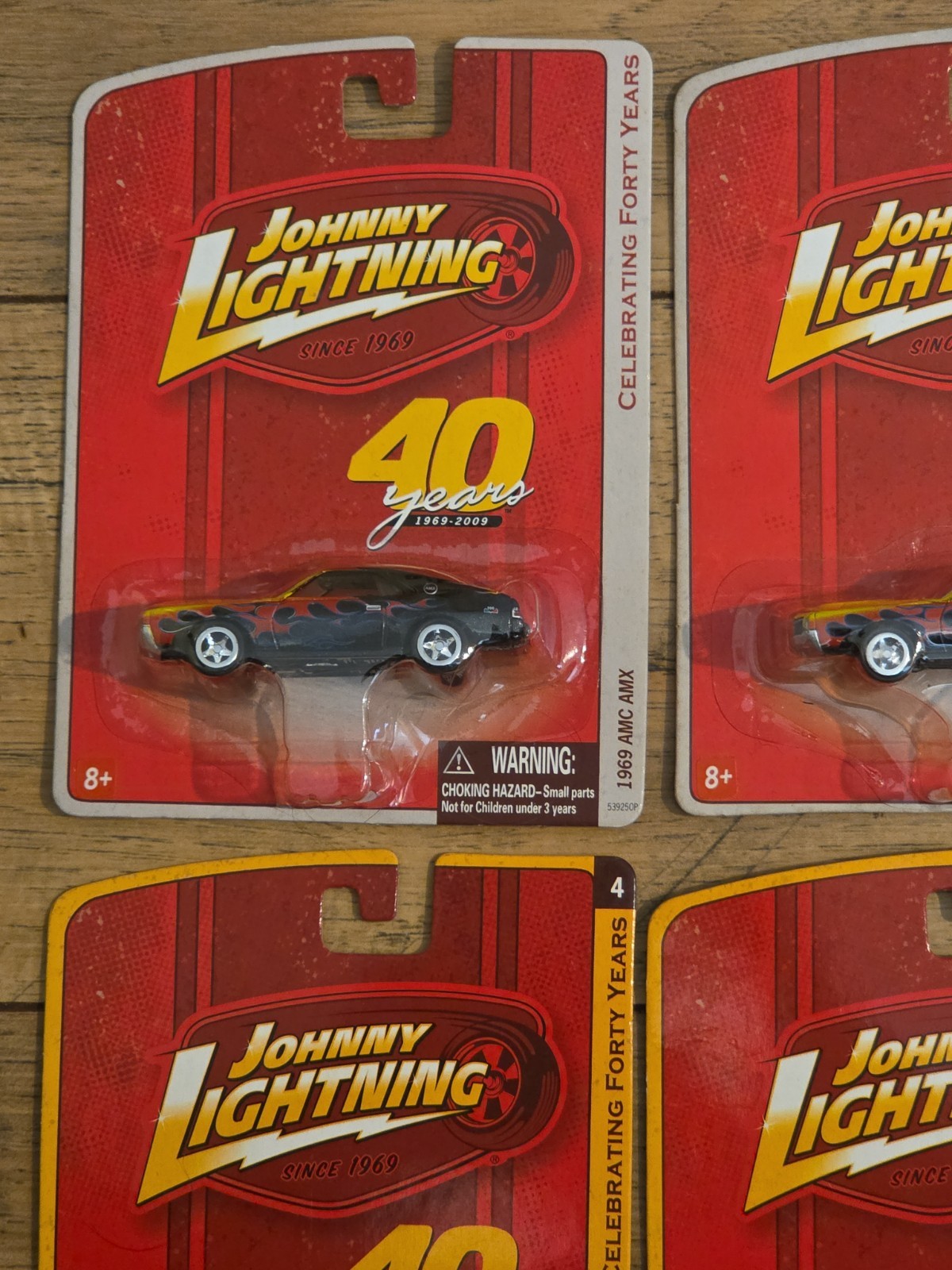 Johnny Lightning 40 Years Plymouth, Mustang, Chevy, AMC, Panel Delivery Lot Of 8