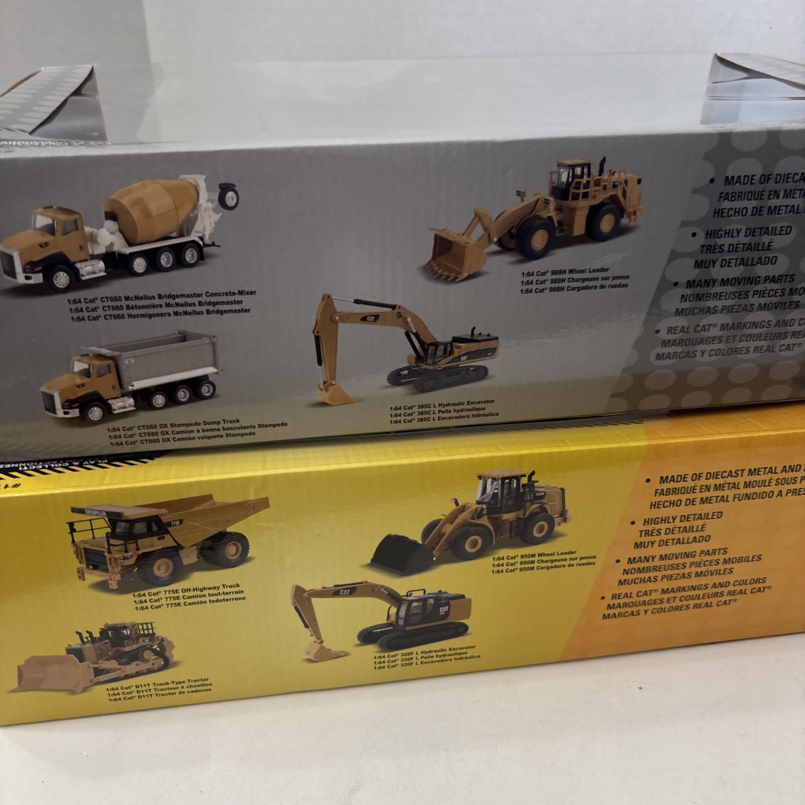 Diecast Masters 1:64 CATERPILLAR Metal Construction Trucks 2 Sets Of 4 – SEALED