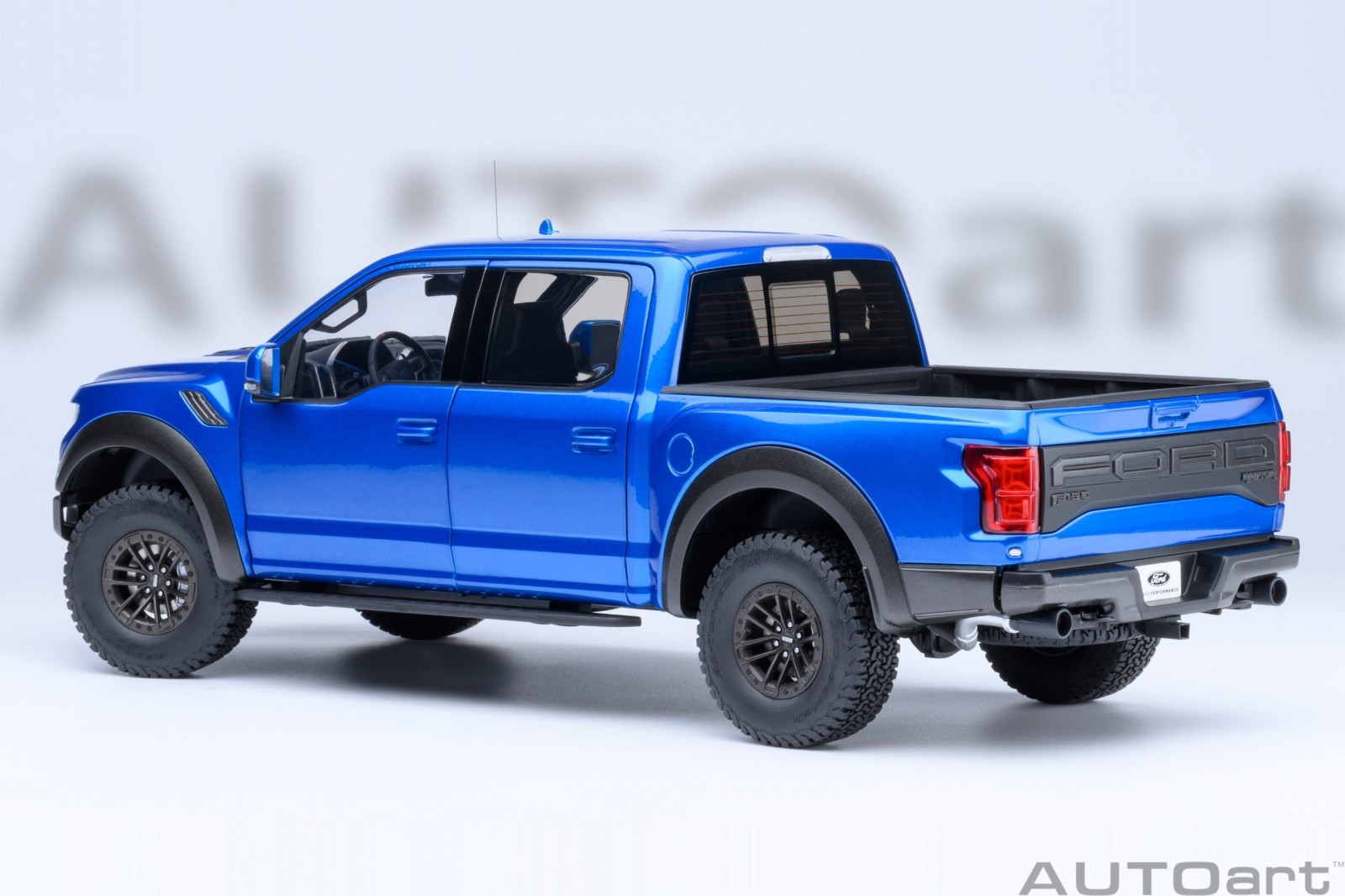 2019 FORD F-150 RAPTOR PICKUP VELOCITY BLUE 1/18 MODEL BY AUTOART 72949