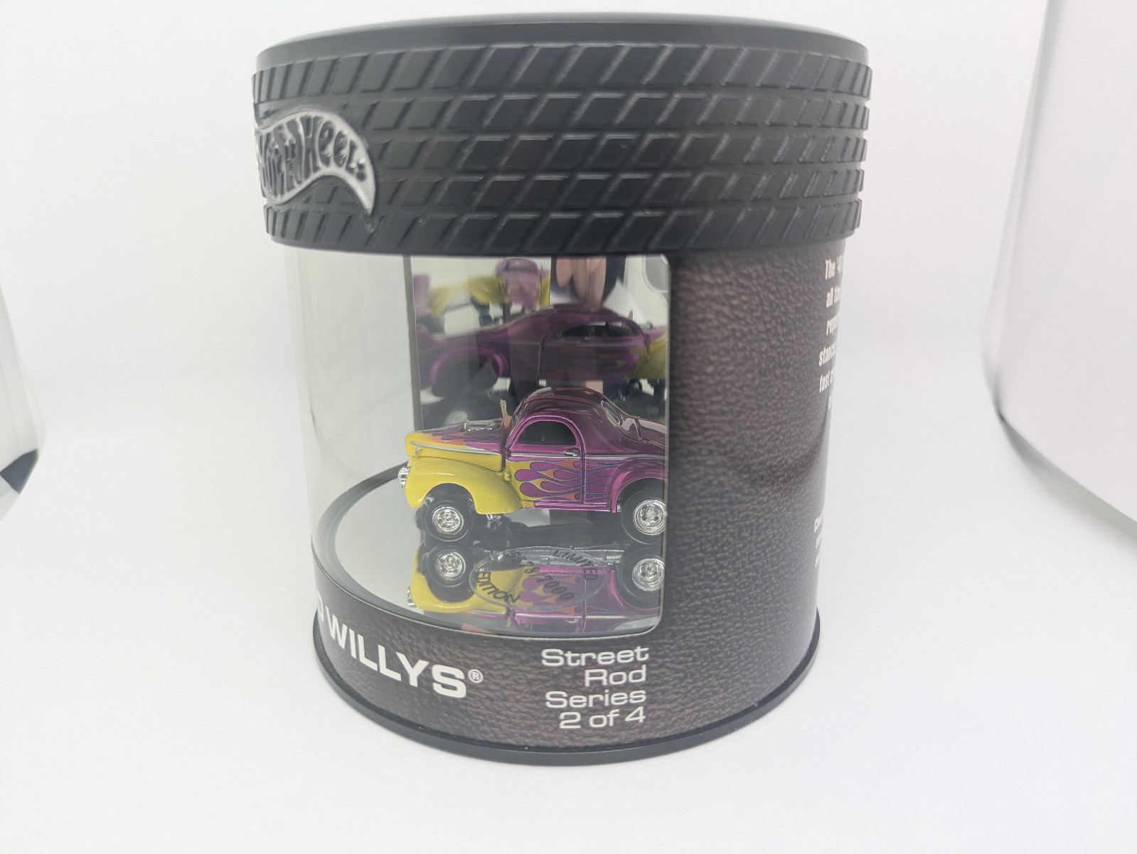 Hot Wheels 2005 Street Rods #2 of 4 – 40 Willys Oil Can Purple Yellow NEW