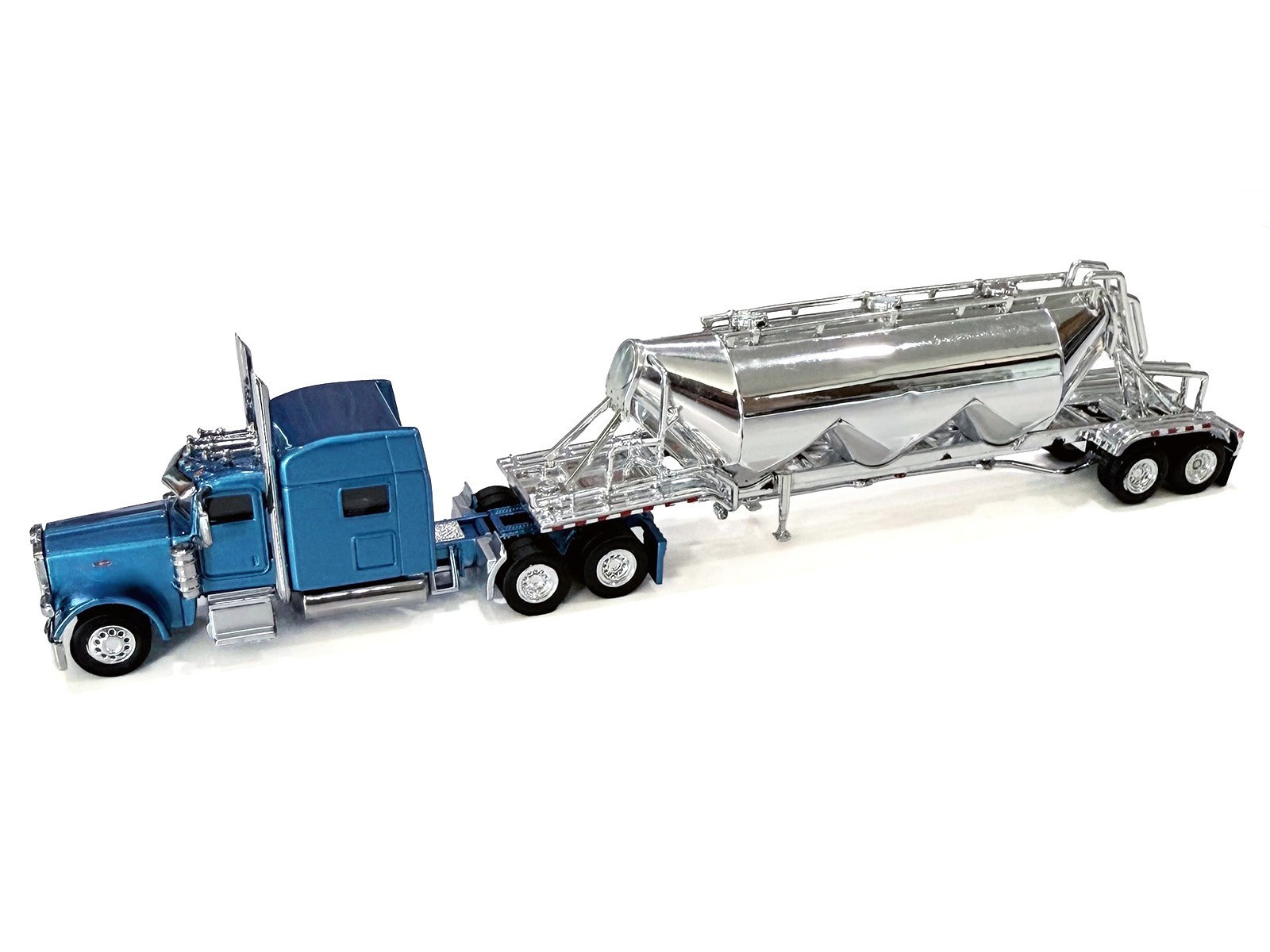 PETERBILT 389 TRUCK W/PNEUMATIC TANK TRAILER BLUE 1/87 HO LOGISTICS HL-38906-001