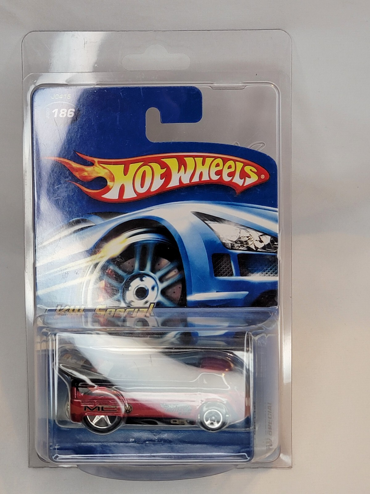 1/64 Diecast 2005 Hot Wheels Volkswagen Drag Truck, Red/Black, VW SPECIAL #186