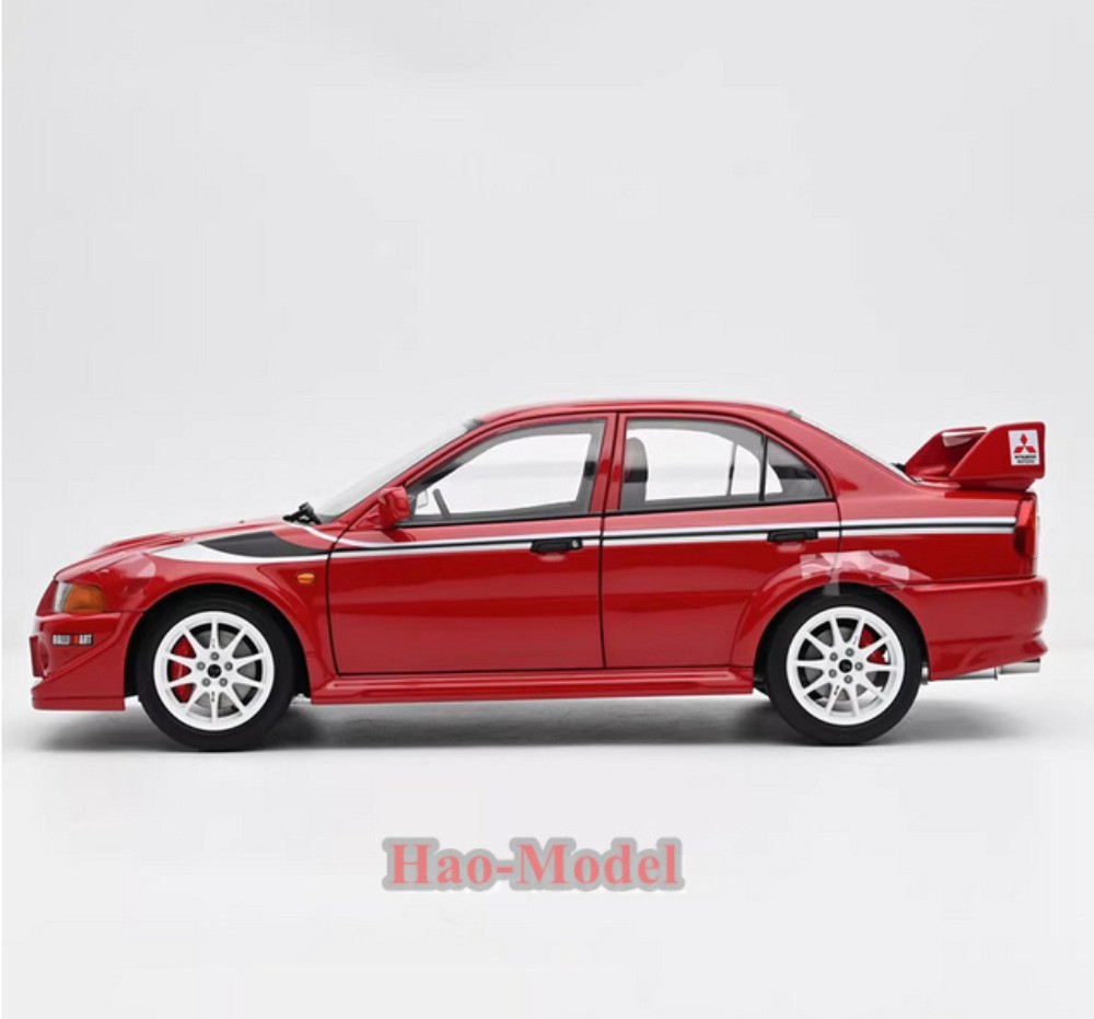 MotorHelix 1/18 Mitsubishi Lancer EVO 6.5 Alloy Diecast Model Car White/Red Gift