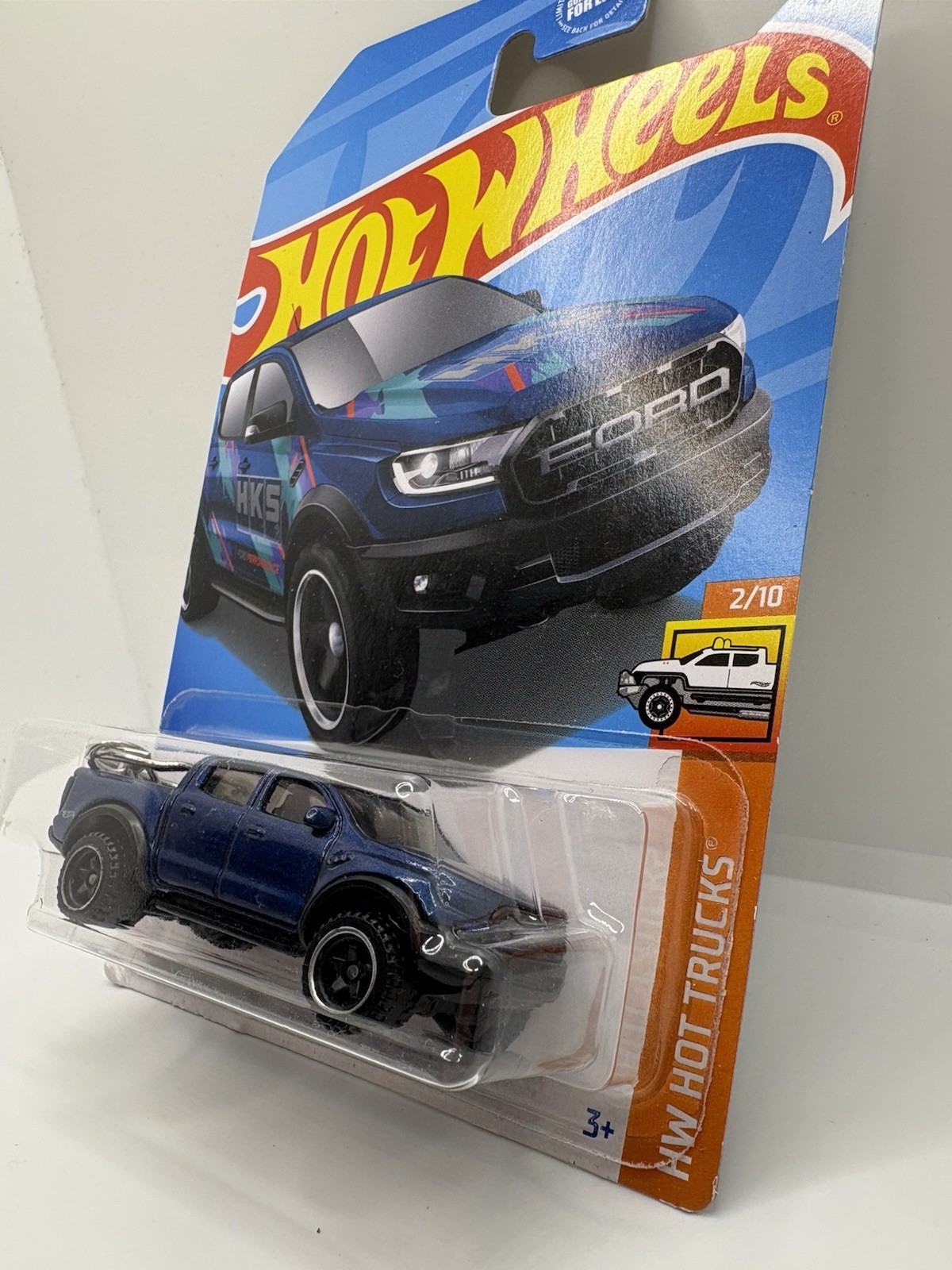 Hot Wheels custom keychain ‘19 Ford Ranger Raptor blue **IN PACKAGE**