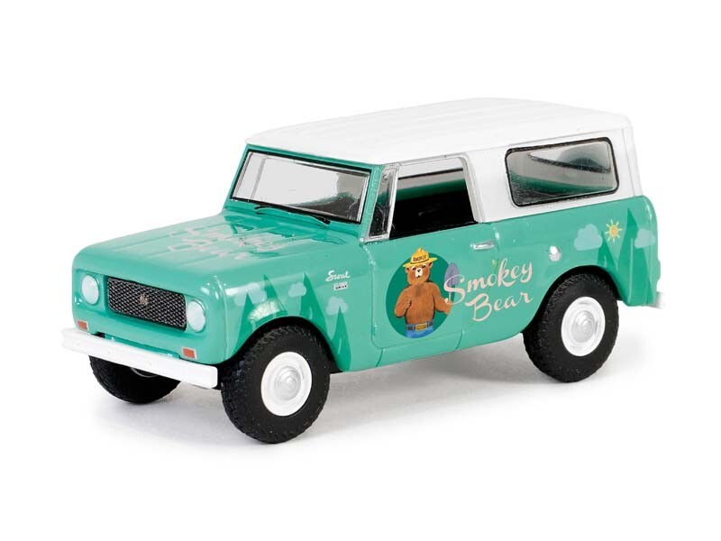 1961 Harvester Scout – Smokey Bear Diecast 1:64 Scale Model – Greenlight 38060B