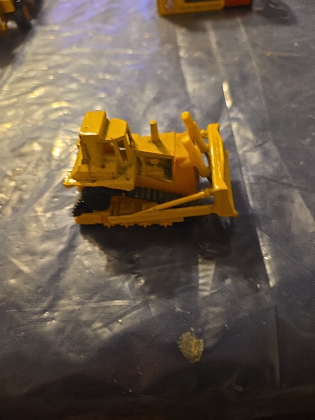 ERTL Lot of 4 Construction Vehicles + A Hot Wheels Bulldozer & Cat Truck Free Sh