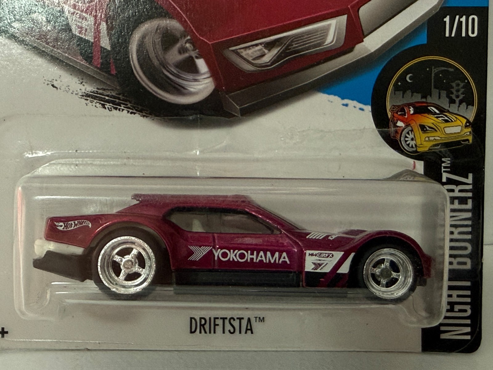2016 HOT WHEELS SUPER TREASURE HUNT 1/10 TRACK STARS DRIFTSTA YOKOHAMA 1:64