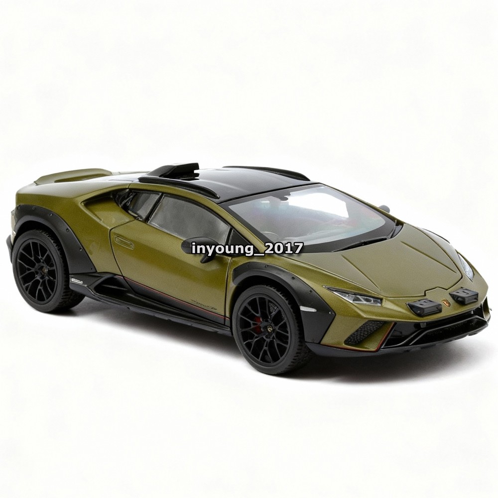 1:18 Lamborghini Huracan Sterrato Model Car Diecast Toy Vehicle Kids Toys Green