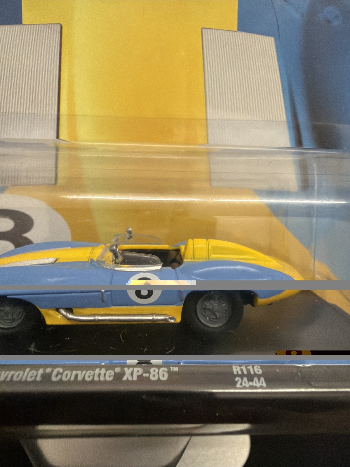 1959 Chevrolet Corvette XP-86 in Blue and Yellow : M2 Machines 1:64 : R116 24-44
