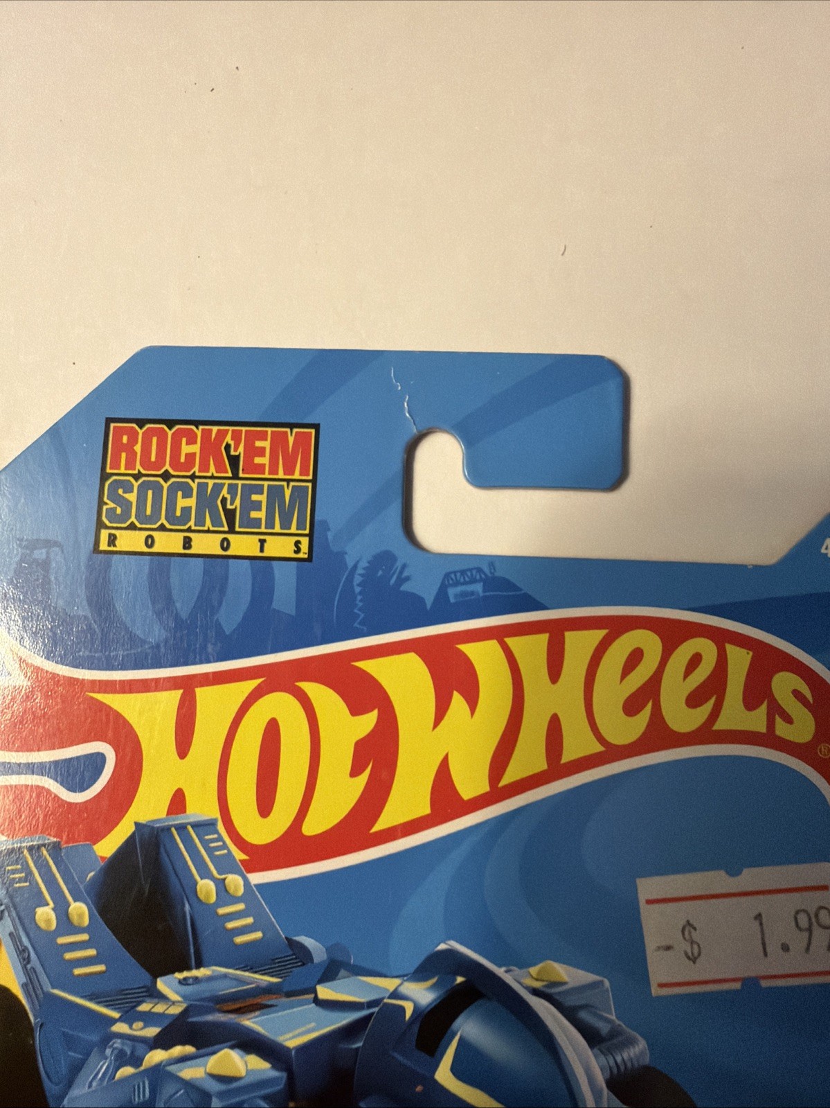 Hot Wheels Rock’em Sock’em Mattel Games 3/5 Zombot 46/250 Blue/Yellow